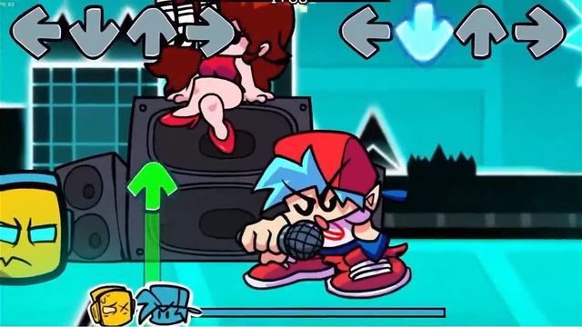 Friday Night Funkin' - Geometry Night Dashing FULL WEEK - Geometry Dash [FNF MODS/Demo] смотреть онлайн
