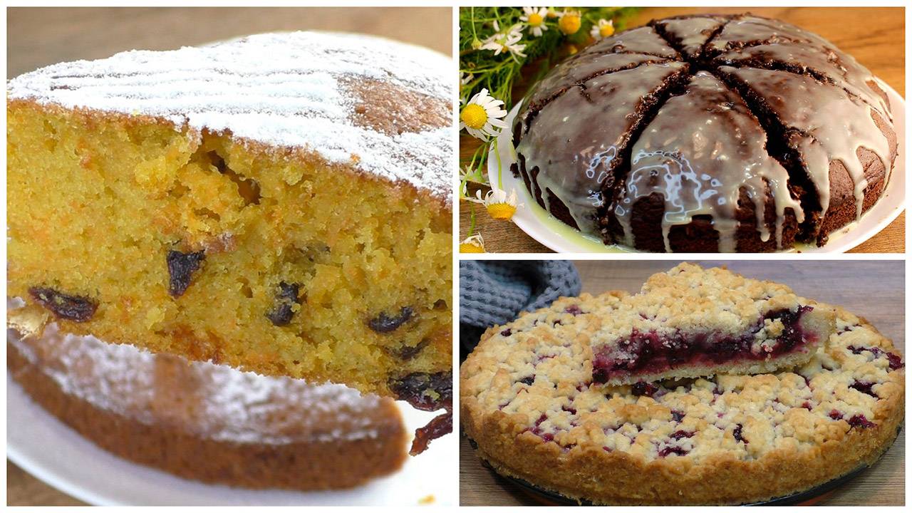 3 простых Пирога к ЧАЮ. Очень Вкусные, выбирайте на свой вкус! смотреть онлайн