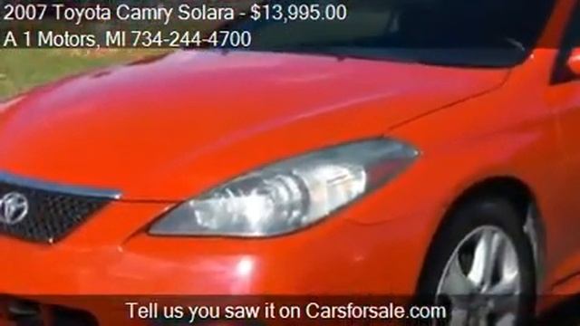 2007 Toyota Camry Solara for sale in Monroe, MI 48162 at the смотреть онлайн
