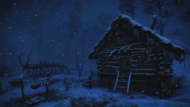 Сильный зимний шторм 2025 года сметает охотничий домик в тайге | Зимняя погода для сна смотреть онлайн