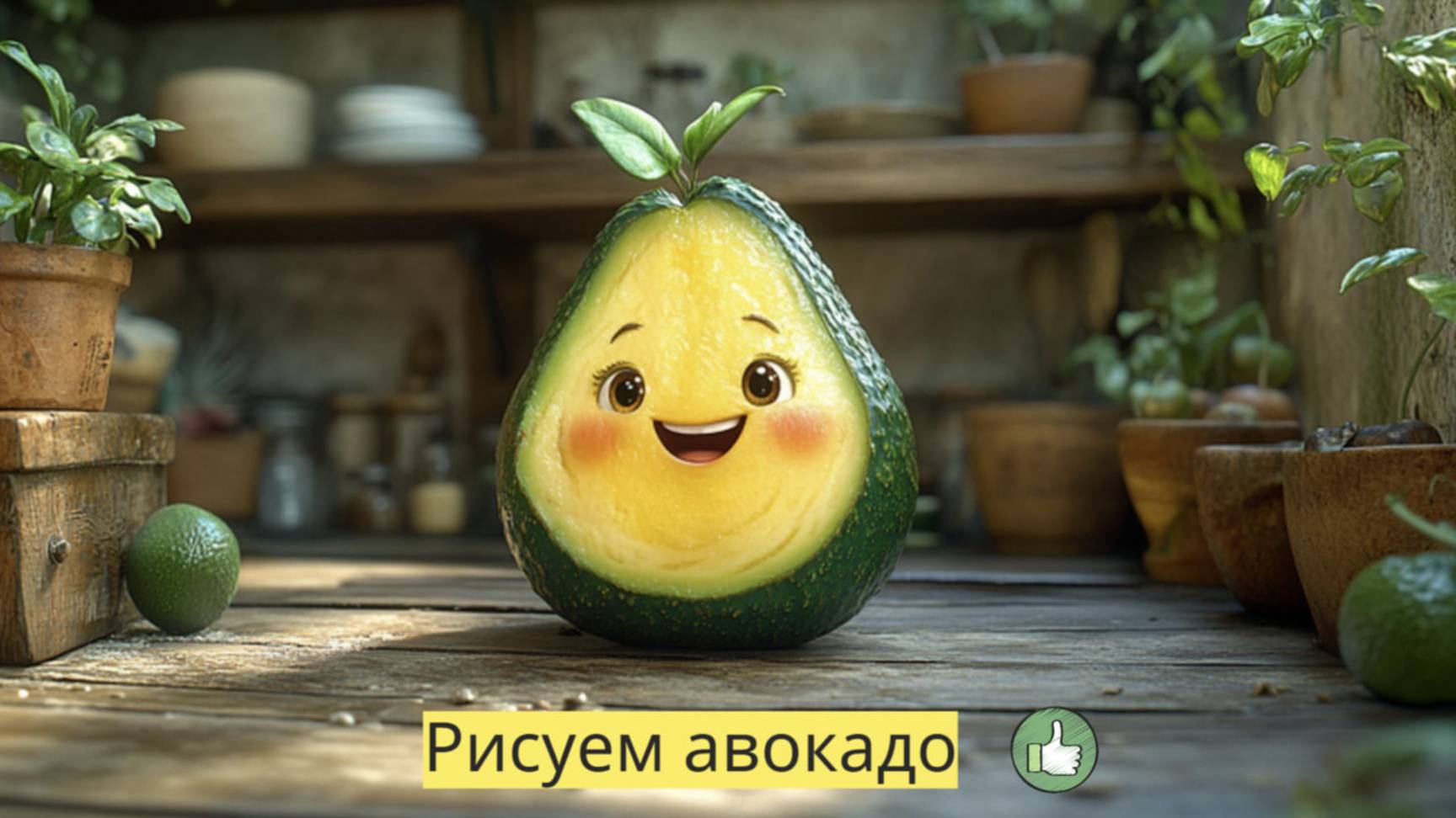 Маленькие художники: Рисуем авокадо - Детский образовательный мультфильм смотреть онлайн