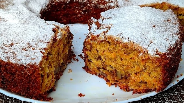 Тыквенный кекс. Нежный и очень ароматный. смотреть онлайн