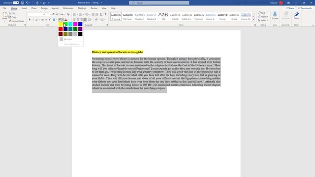 How to change text highlight color in word смотреть онлайн