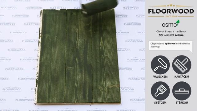 Olejová lazura na dřevo Osmo 729 Jedlově zelená смотреть онлайн
