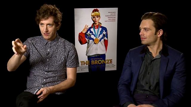 Thomas Middleditch and Sebastian Stan Interview THE BRONZE смотреть онлайн