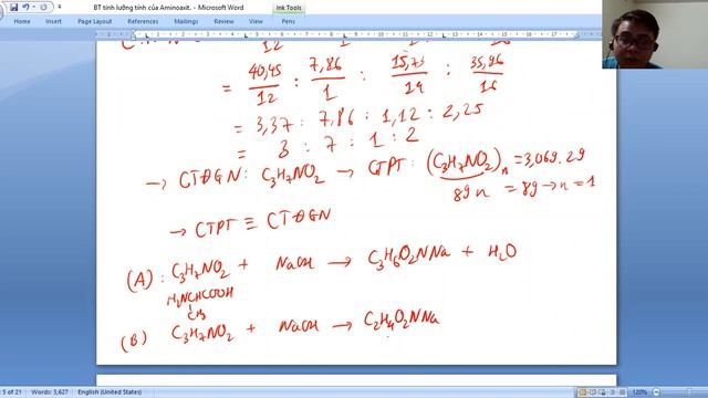 Chữa Bài Tập Tính Lưỡng Tính Của Aminoaxit (Phần 1)