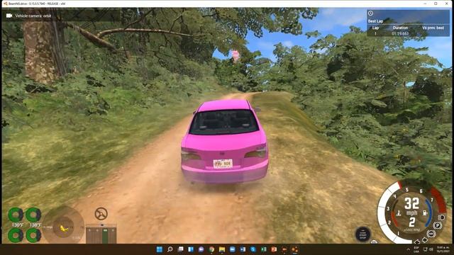 BeamNG.drive (Time Trials) (Subaru Impreza [White (M Pink)]) смотреть онлайн