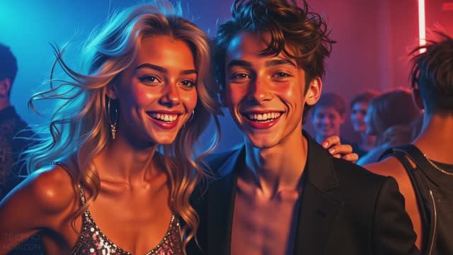 Futuristic Disco- Gorgeous Girls & Beats- AI Short Movie