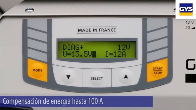GYS - Carregador GYSFLASH 100-12 HF - 029071 - MAXOLIT