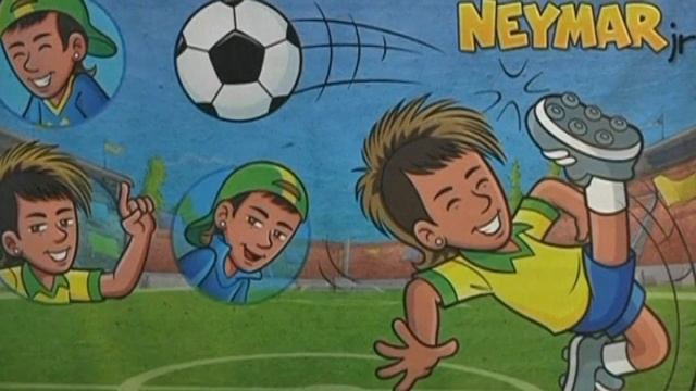 Neymar: Brazil football star becomes cartoon character in comic strip смотреть онлайн