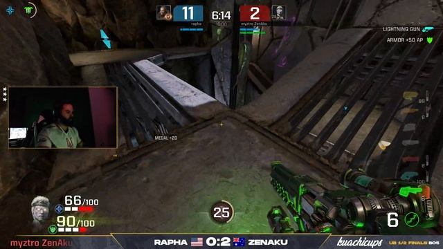 KUACHICON - 2022 - UB 1/2 Finals - rapha v/s myztro ZenAku | Quake Champions смотреть онлайн