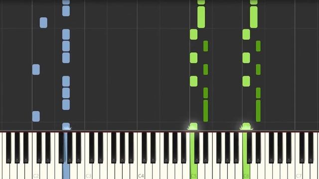 Mon amour mon ami - Marie Laforet - Very easy and simple piano tutorial synthesia cover смотреть онлайн