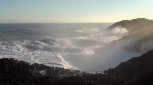 Футаж шторм на море