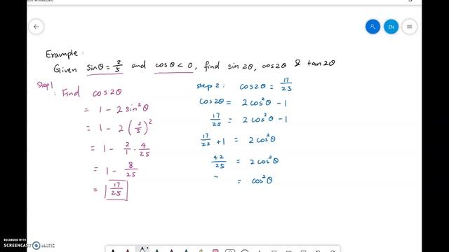 5.5 - 2 find Sin2A, COS2A , tan2A смотреть онлайн