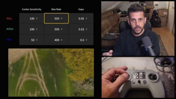 DJI Avata 2 | Настройка рейтов для ACRO