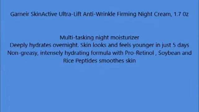 Garneir SkinActive Ultra Lift Anti Wrinkle Firming Night Cream, 1 7 0z смотреть онлайн