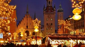 Мюнхен, Германия - рождественские ярмарки, пешая экскурсия в формате 4K