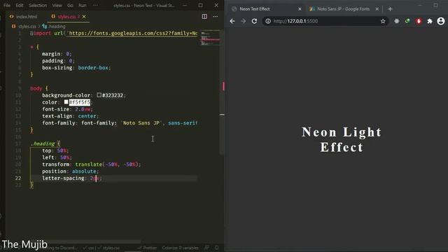 Create Neon Light/Text Effect Using CSS | Best Method 🔥