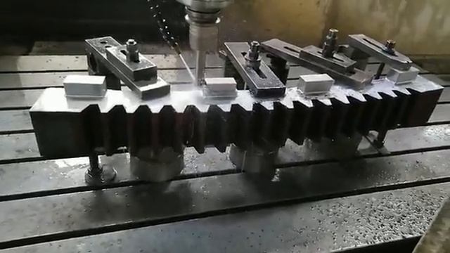 large module segment ring gear processing on CNC gantry boring and milling machine смотреть онлайн