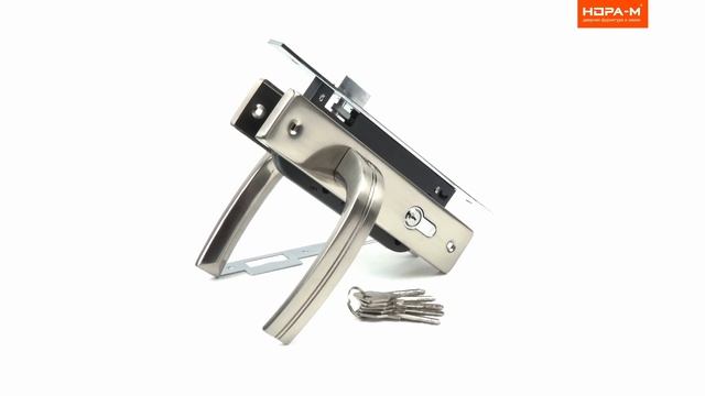 Замок врез  N106 70 Л матовый никель