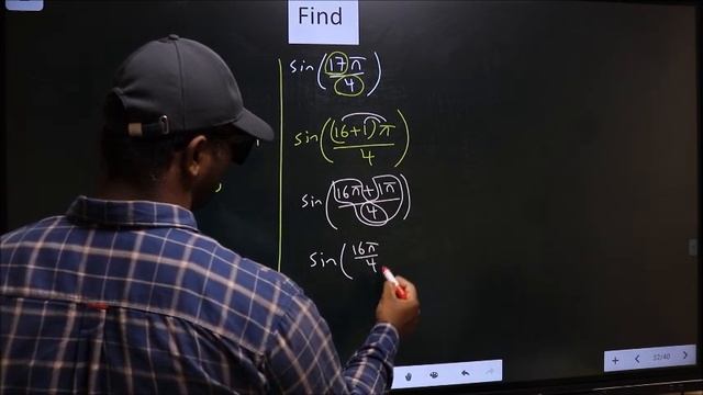 Find trigonometry angle Sin (17π/4) =? смотреть онлайн