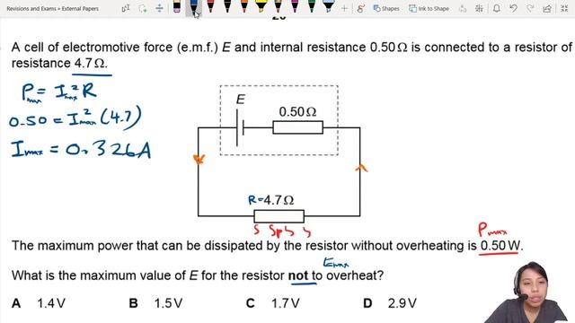 MJ20 P12 Q36 Maximum e.m.f | May/June 2020 | CAIE A Level 9702 Physics смотреть онлайн
