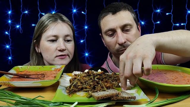 МУКБАНГ ВКУСНЫЙ ДОМАШНИЙ БОРЩ | MUKBANG DELICIOUS HOMEMADE BORSCH | #borsch #mukbang #asmrrussia