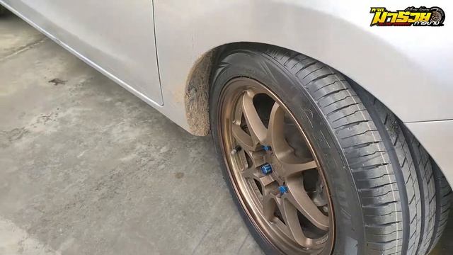 รีวิว Mitsubishi Mirage เปลี่ยนยาง HAIDA 195/50 R15