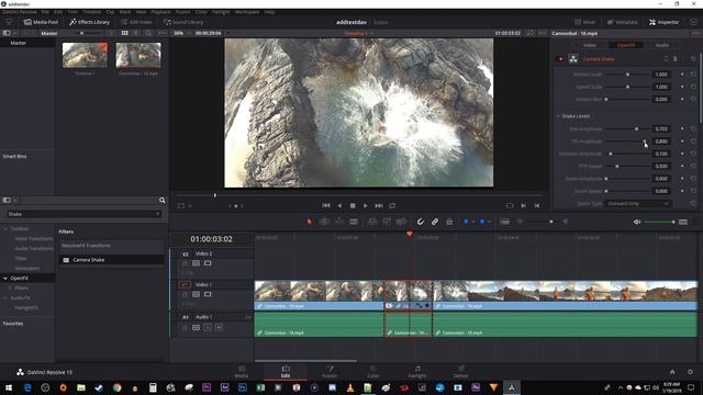 Davinci Resolve 15 - How to do Camera Shake Effect смотреть онлайн
