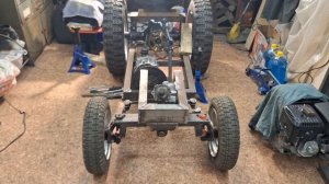 Мой первый минитрактор "Долгострой".
Часть 5. Передняя часть рамы и механизм рулевого управления.