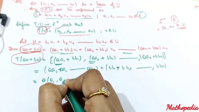 5) Prove that n-dimensional vector Spaces U(F) is isomorphic to Fn || Mathopedia #linearalgebra смотреть онлайн