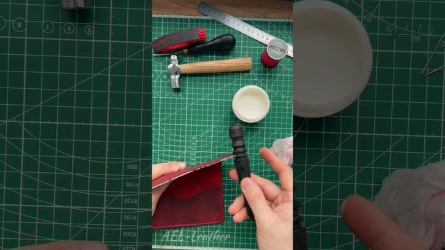 2 часть процесса создания обложки для документов Classic из натуральной кожи 🔥