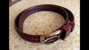 Кожаный плетёный брючный ремень. | #Обзор