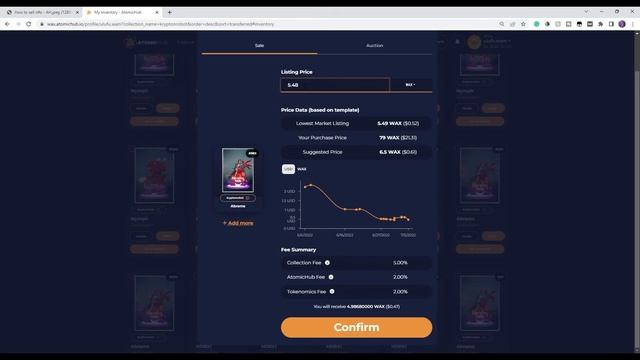 How To Sell An NFT on Atomic Hub Tutorial | WAX Blockchain Beginners Guide смотреть онлайн