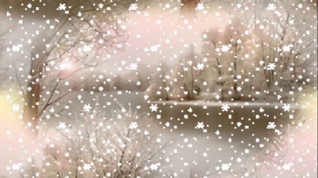 Зимний пейзаж. Снегопад. Новогодний футаж. Зимний футаж. Красивый футаж для видео. смотреть онлайн