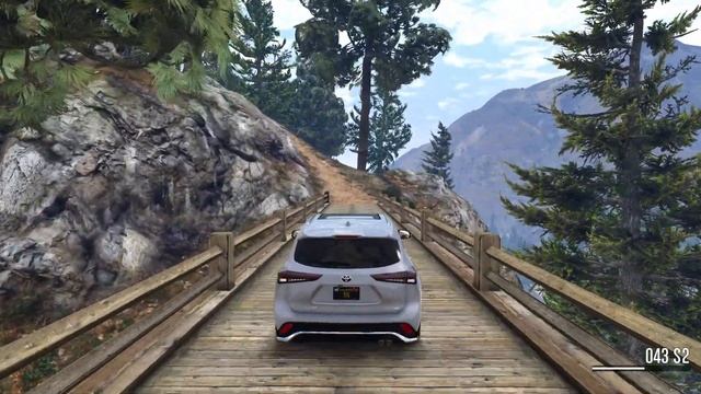 GTA5 Car mod | Toyota Highlander XSE Off-roading climb the mountain | Steering Wheel Gameplay смотреть онлайн