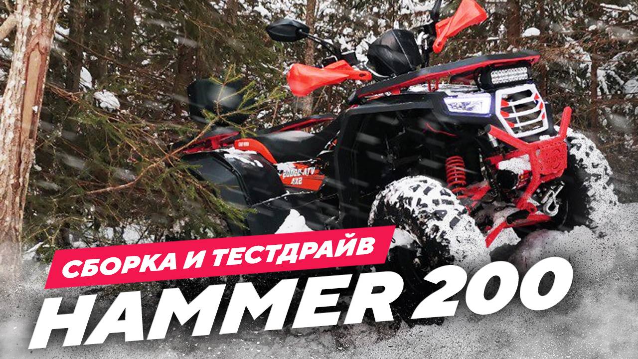 Сборка и тестдрайв КВАДРОЦИКЛА APAKANI HAMMER 200 смотреть онлайн