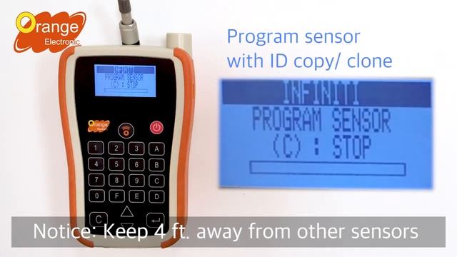 Simple sensor operating procedure with OPSS ll - Orange Electronic (TPMS) смотреть онлайн
