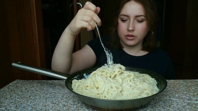 Паста в сливочном соусе| Рasta in cream sauce |Mukbang | 먹방 смотреть онлайн