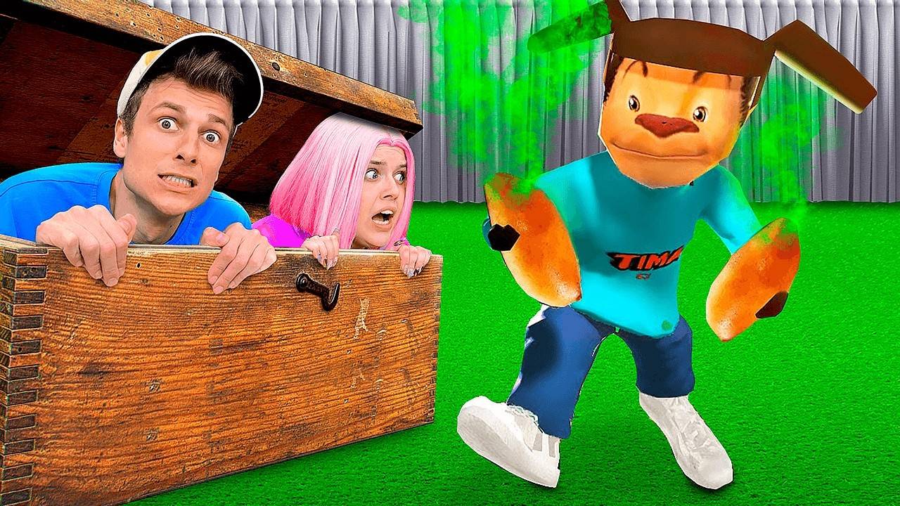 ТИМОХА ИЩЕТ НАС!! Тимоха Против Нас в Прятки 5 Ночей! смотреть онлайн