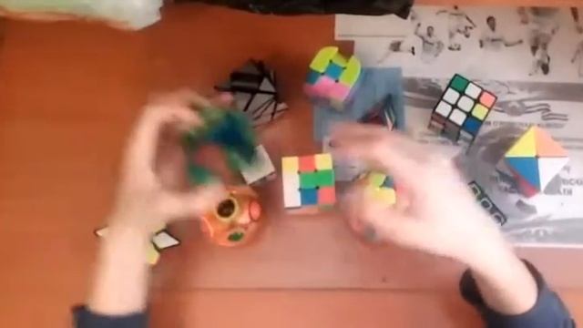 Обзор на всех кубиков рубиков и собираю их 1 часть смотреть онлайн