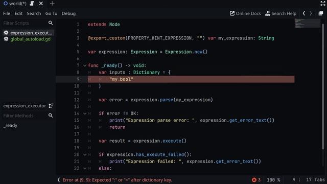 Godot 4 Expressions Parse and Execute смотреть онлайн