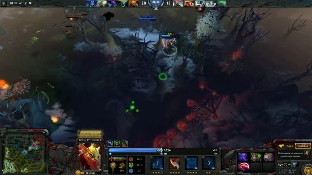 Bounty Hunter vs Zeus DOTA 2 смотреть онлайн