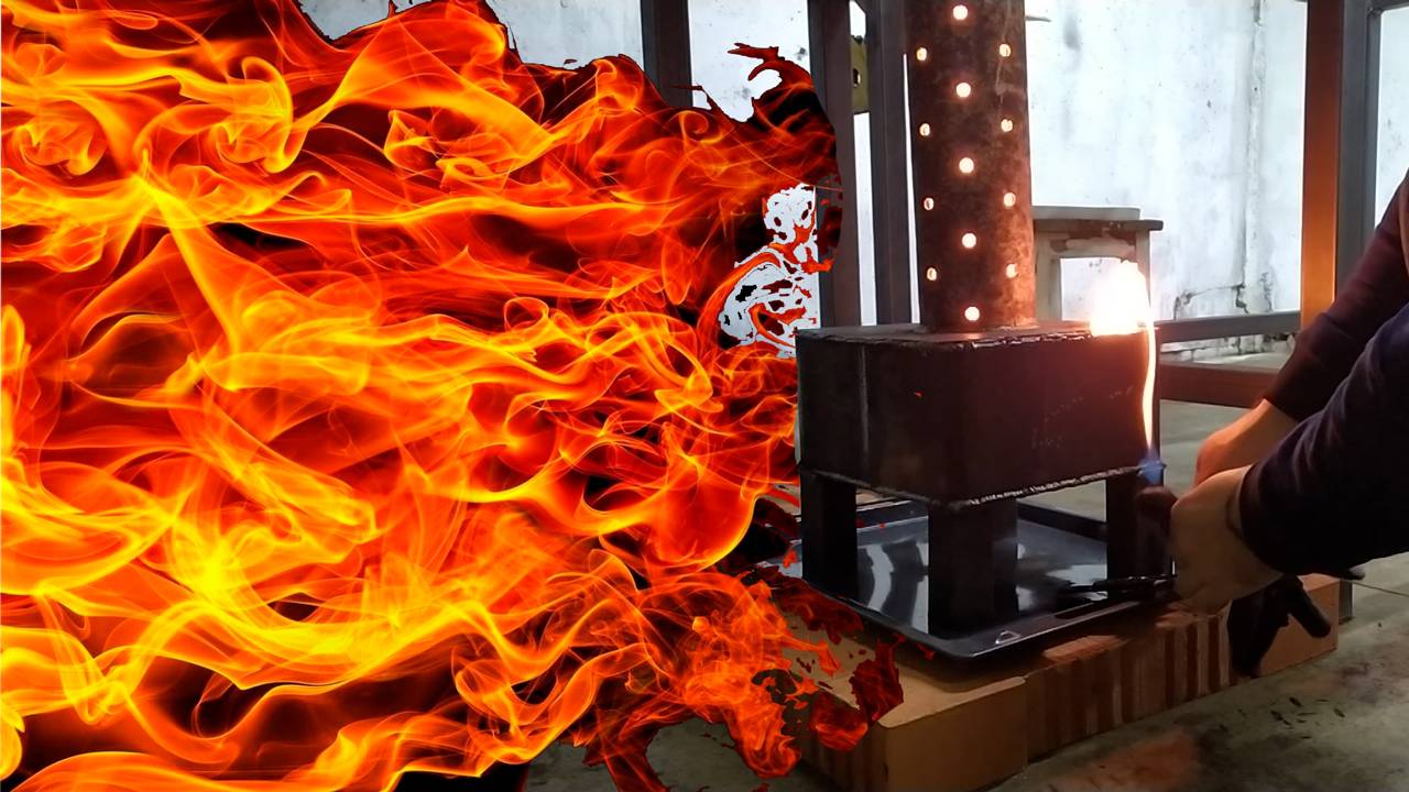 Пожар! Не делайте печь на отработке! смотреть онлайн