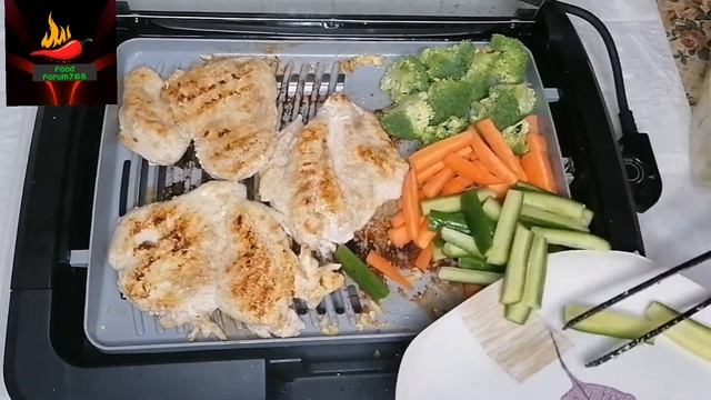 Grilled chicken with mashroom sauce recipie by food forum786. смотреть онлайн