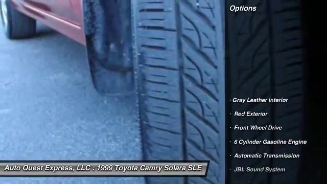 1999 Toyota Camry Solara SLE Saint Petersburg FL 33709 смотреть онлайн