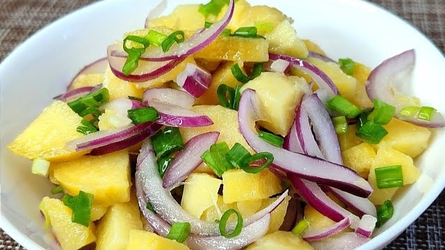 Самый простой салат из картошки. Идеальная закуска. смотреть онлайн