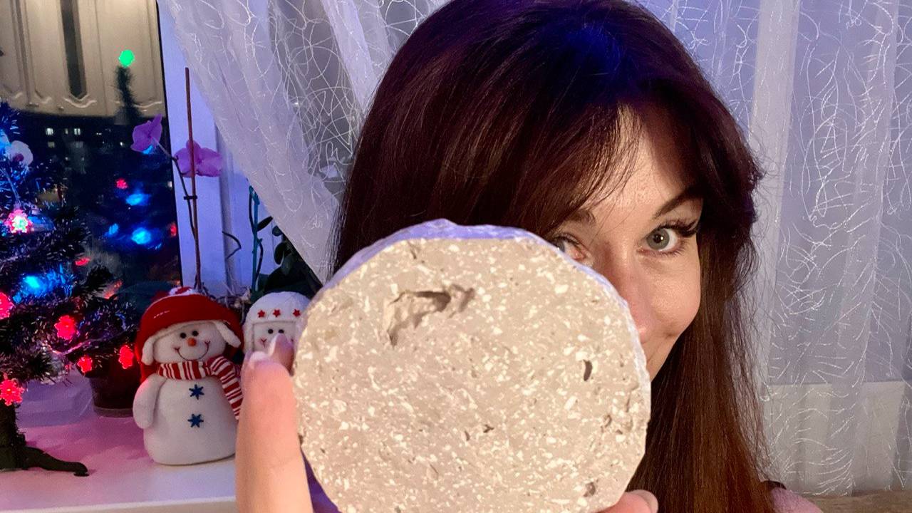 ASMR crunching cookies from clays_ хруст вкусной печенькой из глин и мела🍪😋#asmr #chalk #clay смотреть онлайн