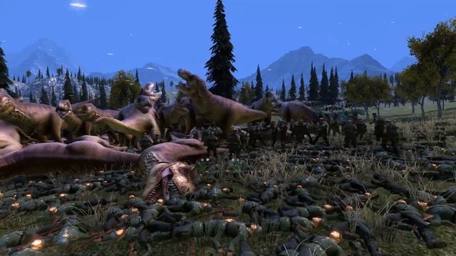 TREX vs ZOMBI vs ROBOTS vs U.S.A vs NAZI vs SPARTAN - Ultimate Epic Battle Simulator смотреть онлайн