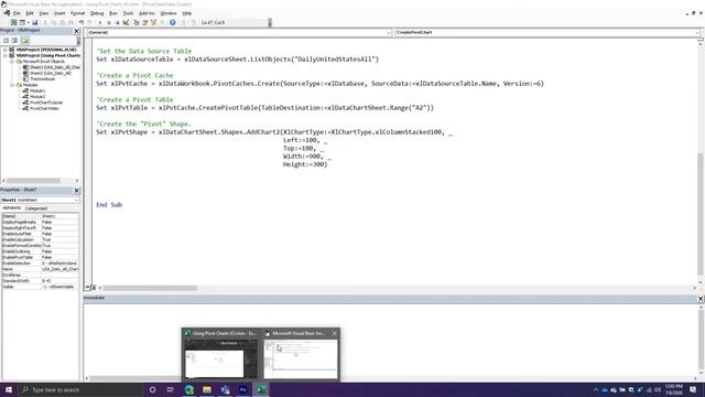 Как использовать сводную диаграмму в Excel VBA смотреть онлайн